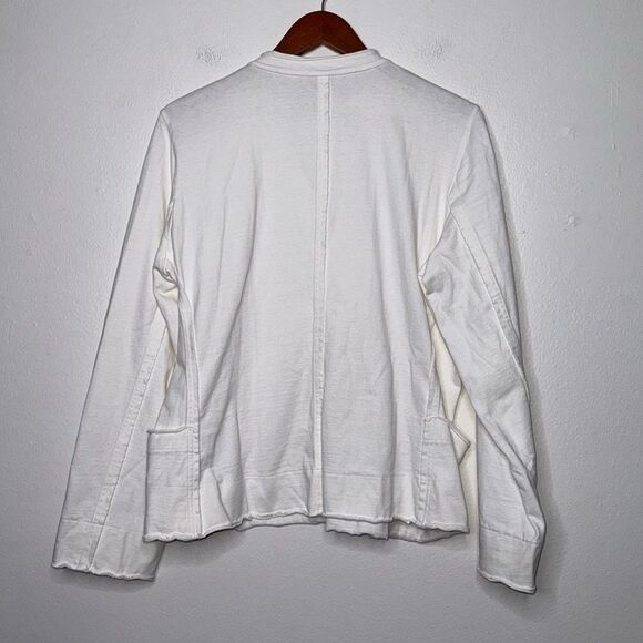 Eileen Fisher Patch Pocket Jersey Cardigan Womens Size Medium - Picture 2 of 14